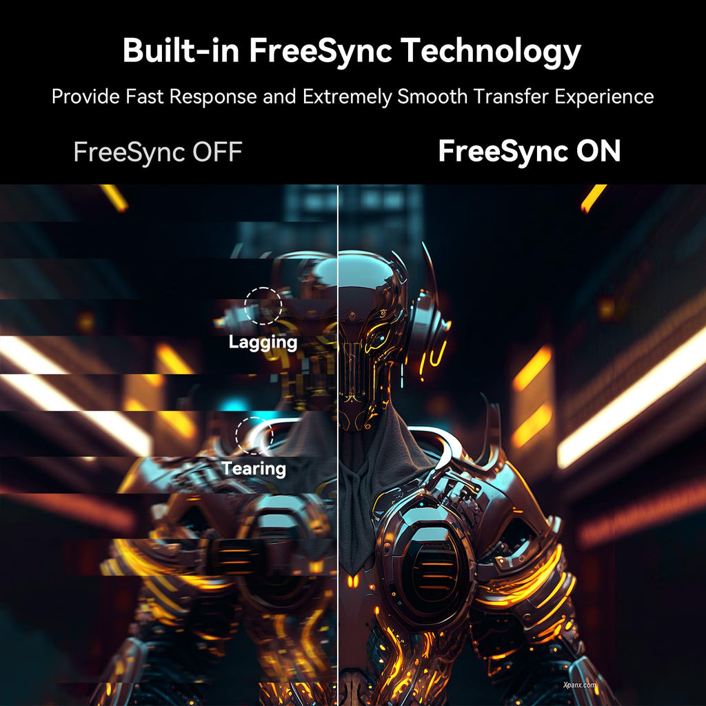 SANSUI 24 Inch Gaming Monitor 200Hz 1Ms FreeSync HDR 110% sRGB FHD 1080P Computer Monitor HDMI DP Ports Eye Care Frameless VESA Mount Cable Management(ES-G24F4L HDMI Cable Included)