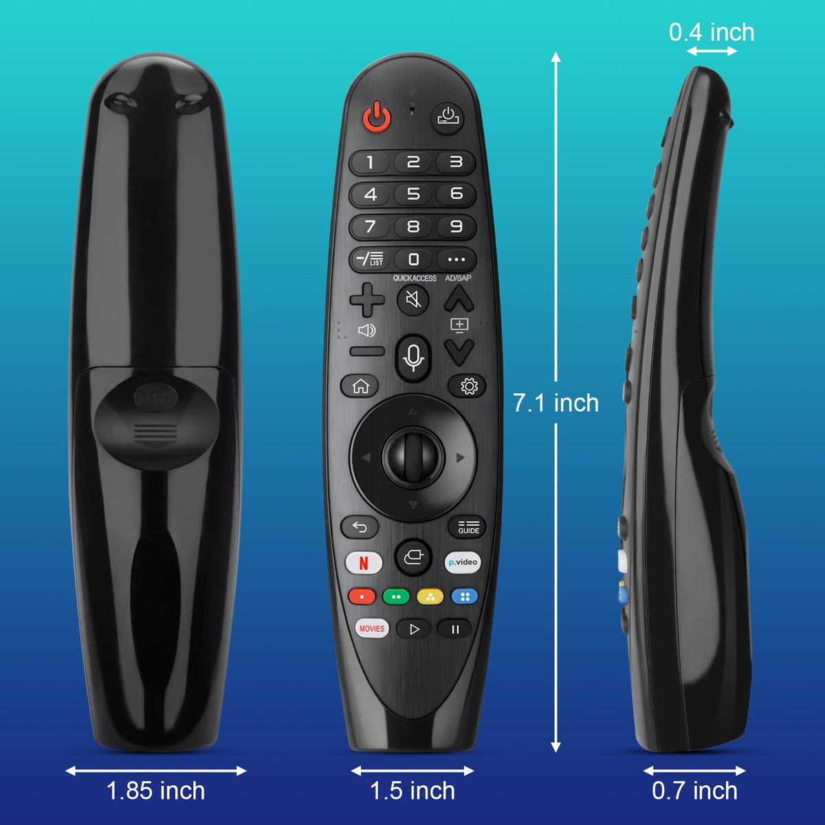 for Roku-Remote-Cover,Glow in The Dark Silicone Protective Case