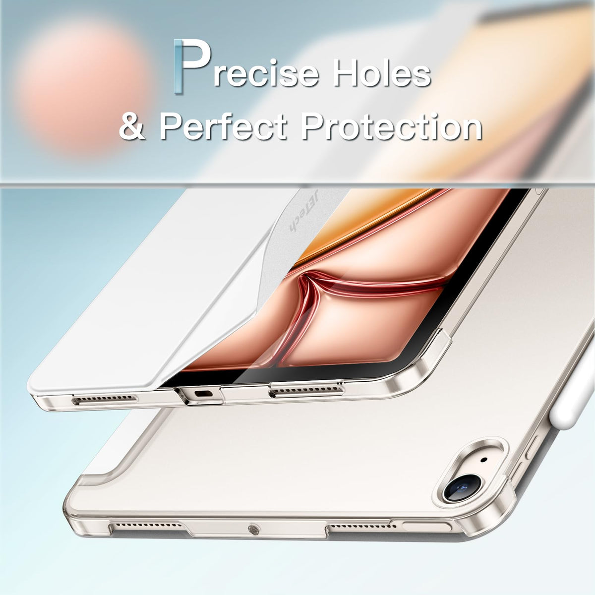 JETech Case for iPad Air 11" M4/M3/M2 & iPad Air 5/4 10.9", Black
