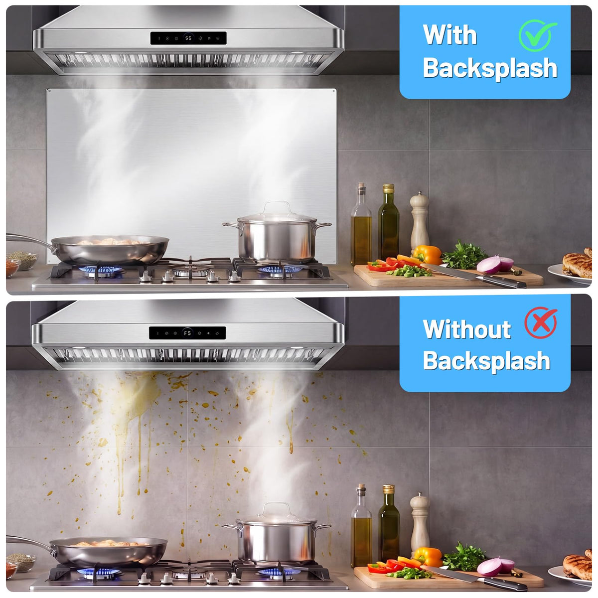 42 inch Range Hood Under Cabinet 1200 CFM Stainless Steel Stove Vent Hoods