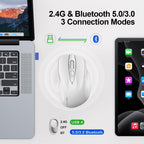 TECKNET Bluetooth Mouse, Wireless Mouse Rechargeable