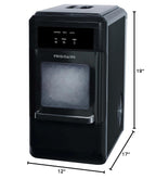 Frigidaire EFIC237 Countertop Crunchy Chewable Nugget Ice Maker, 44lbs per day, Black Stainless