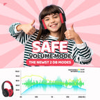 JoySpark Kids Bluetooth Headphones Over-Ear, 60Hrs, Built-in Mic-Purple
