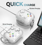 for AirPods Pro 3 Case Cover 2025 with Safety Lock-Clear White