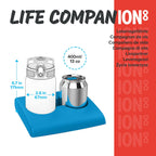 ION8 Lightweight Steel Kids Water Bottle, 400ml/13oz, Blue