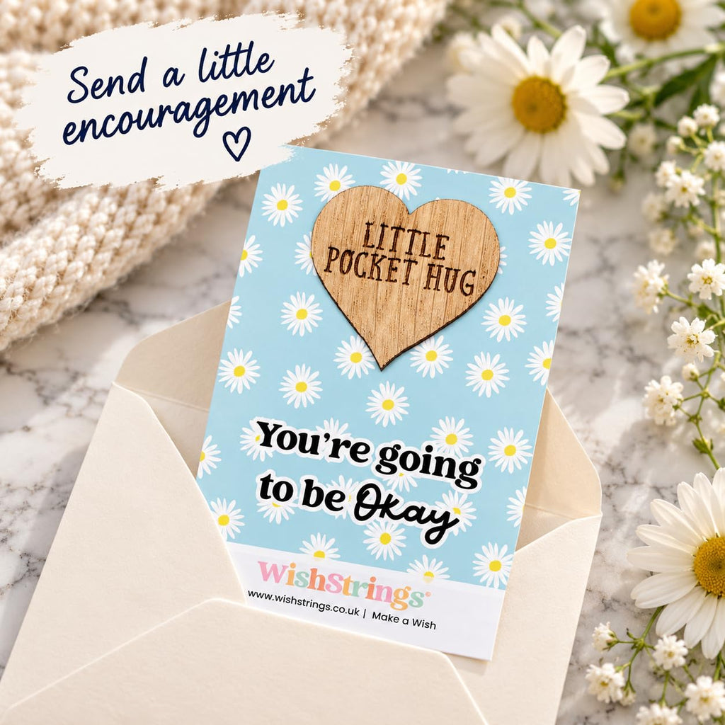 WishStrings Pocket Hug, Little Hug Gifts, Thinking of You Card