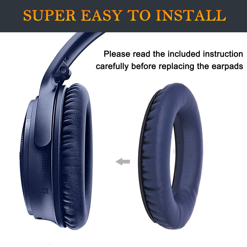 SoloWIT Earpads for Bose QC35 & QC35 ii - Brilliant Blue