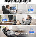 Gaming Chair for Adults, Upgraded Ergonomic Gamer Chair, Arctic Black