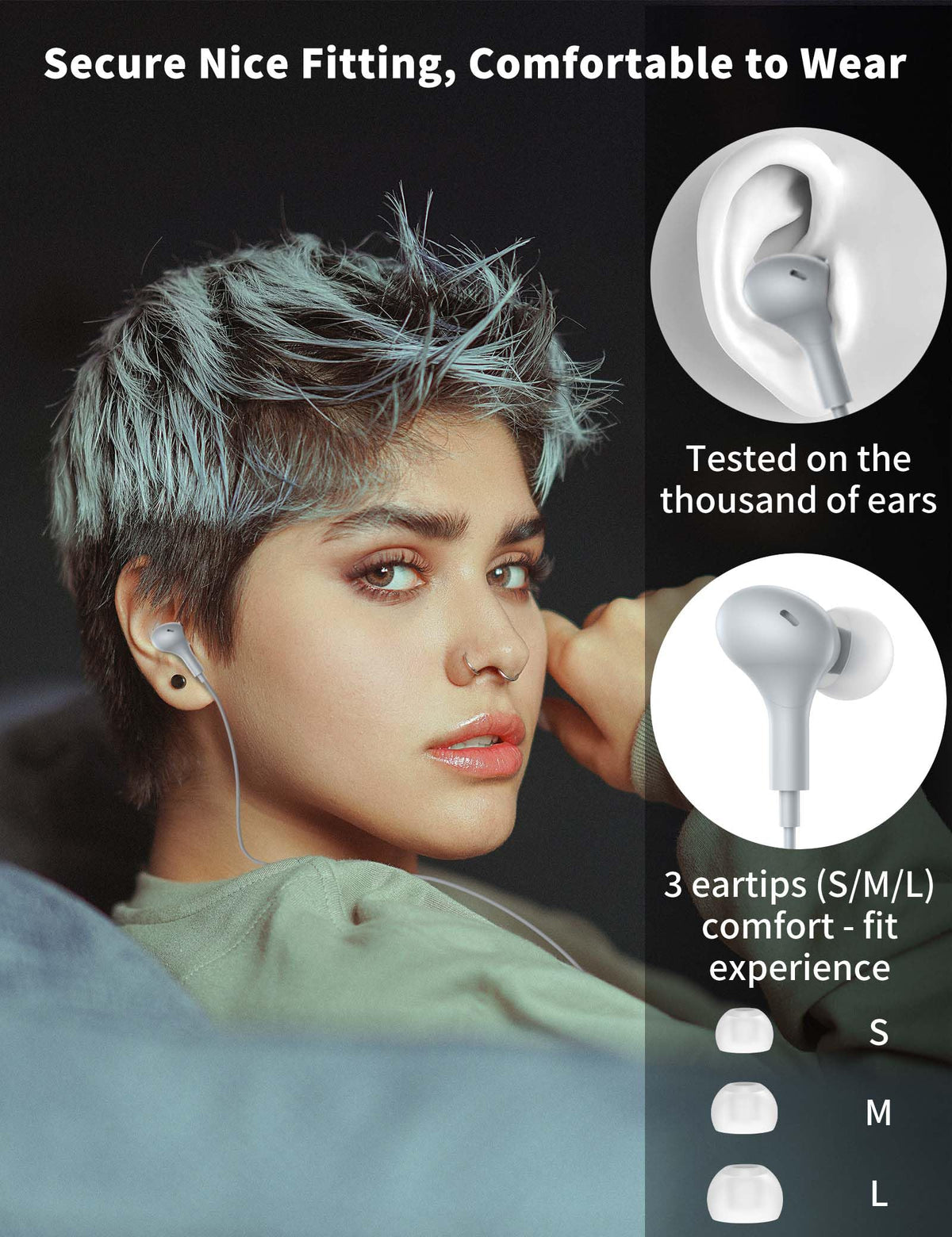 USB C Headphone for Samsung S26 S25 FE S24 A16 A17 Z Wired Earbuds Magnetic