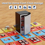 BANGSON 1.1 Cu.ft Upright Mini Freezer for Dorms Apartment, Silver