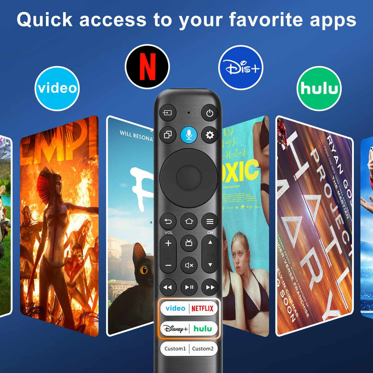 Only for TCL Google TV Remote Control Replacement, Responsive, No Setup