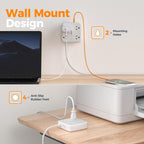 TESSAN PD 20W Surge Protector Extension Cord 5Ft, Flat Plug Power Strip