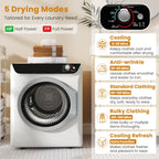 Auertech Portable Washer and Dryer Combo Set, 2.8 CU. FT. Portable Clothes Dryers with Boot Dryer, 28 lbs Fully Automatic Washing Machine, Compact Washer and Dryer for Apartment, RV, Dorm
