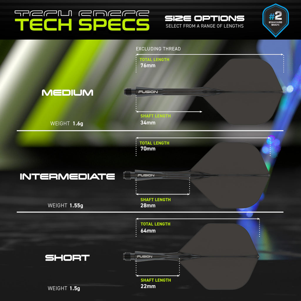 WINMAU | Fusion Integrated Dart Flights & Dart Stems | No.2