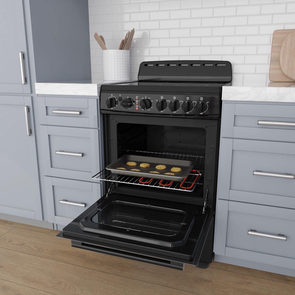 Avanti 20-Inch Freestanding Electric Range with Ceramic Glass Cooktop, in Black (CERU200P1B)