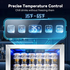 Beverage Refrigerator, 2.47 Cu.Ft Mini Fridge Beverage Cooler
