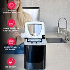 Frigidaire EFIC123-SS Counter Top Maker, Produces 26 pounds Ice per Day, Stainless Steel