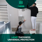 CS Cotton Dust Sheets for Decorating, Furniture, Floors, 12x9 Ft (3.6x2.7m)