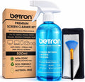Betron Screen Cleaner Spray Kit with Cloth for TV, Laptop, Monitor, 500ml