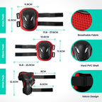 Niftii Bike Helmet & Pads Set for Kids - Cycling Skateboard Ages 3-15