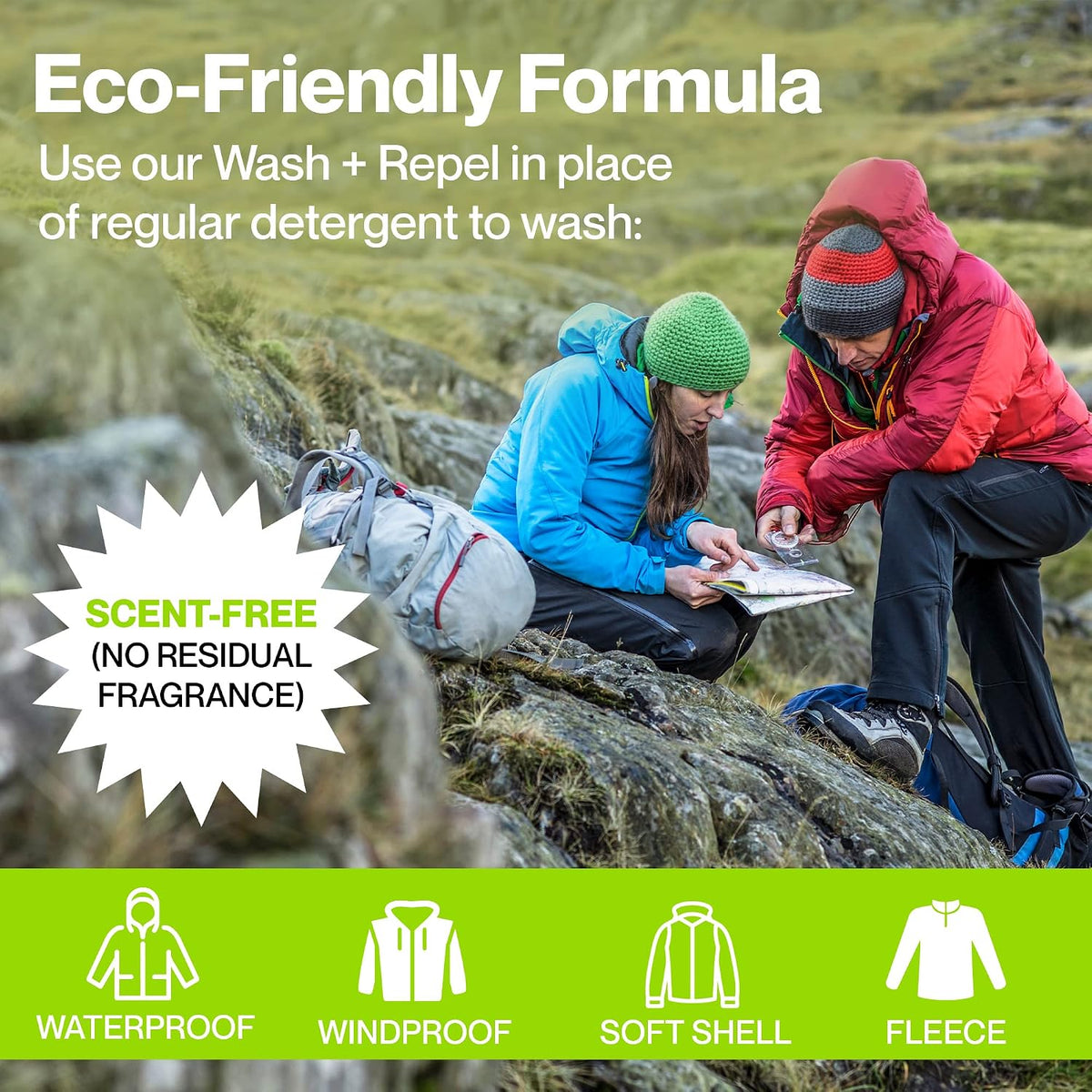 Grangers Wash + Repel Clothing 2 in 1 | 300ml | Powerful Cleaning Combined & Durable Water-Repellency For All Waterproof Jackets & Trousers