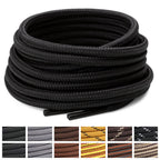 Stepace 2 Pairs Round Heavy Duty Boot Laces for Hiking and Work Boots