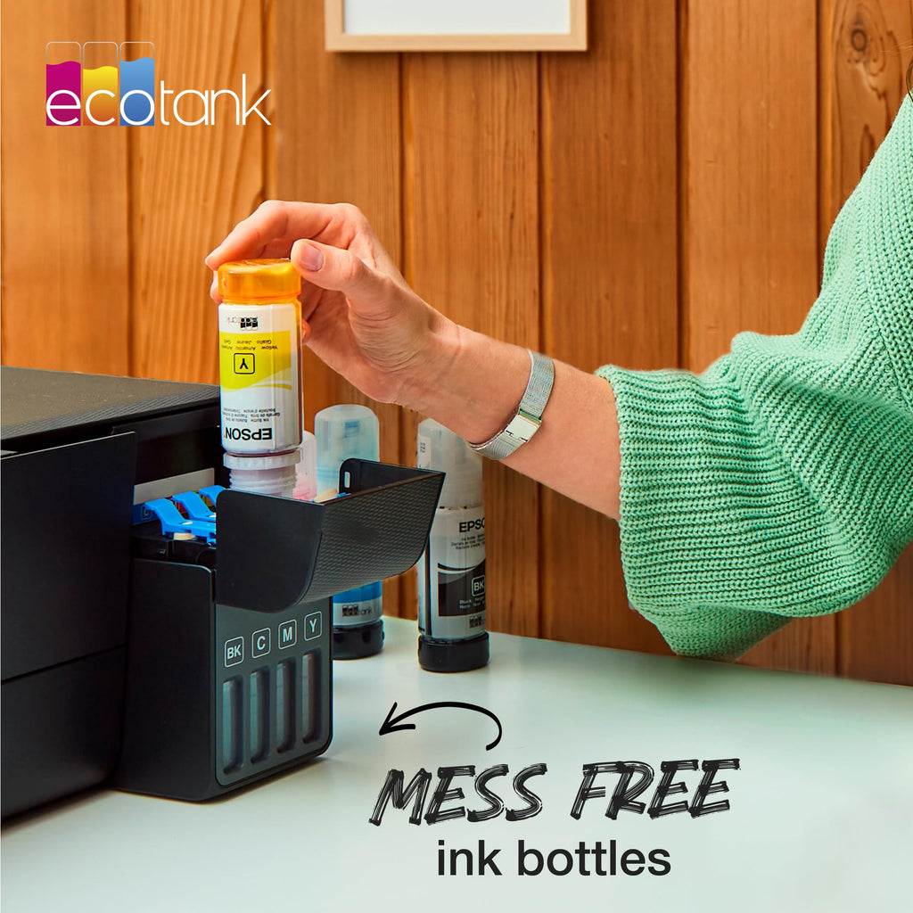 Epson EcoTank 104 Black Genuine Ink Bottle, Amazon Dash Replenishment Ready