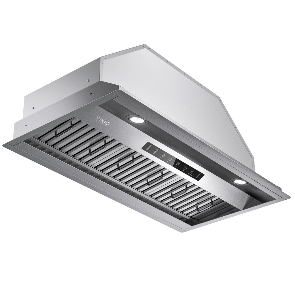 VIKIO HOME 30 Inch Range Hood Insert, 980 CFM, Dual-Intake, Gesture & Touch