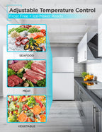 BLACK+DECKER 18.1 Cu. Ft. Top Mount Refrigerator with Ice Maker, BR1810HIMB