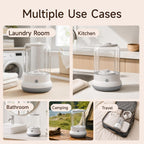 Mini Washing Machine, 3L Compact Small Laundry Washer for Underwear, Socks etc.（White）
