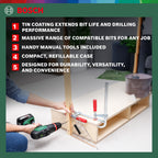 Bosch Accessories 34-piece Screwdriver/Drill bit Set (for Wood, Metal and Stone, Accessories for Drill Drivers)