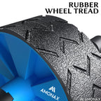 Amonax Convertible Ab Wheel Roller with Large Knee Mat for Core Abs Rollout