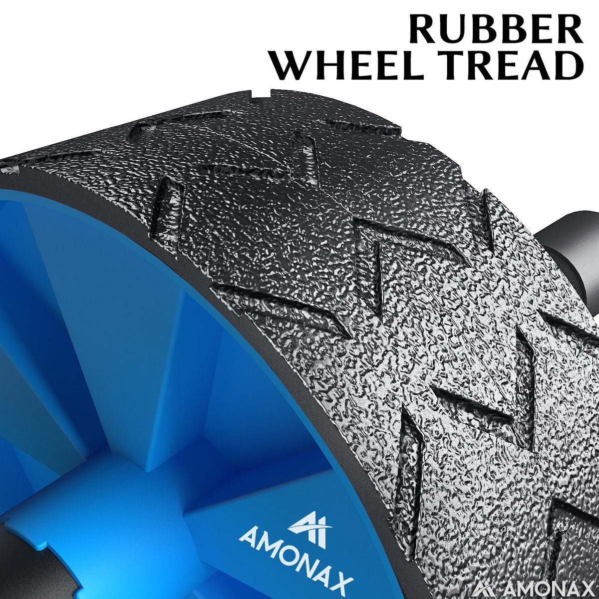 Amonax Convertible Ab Wheel Roller with Large Knee Mat for Core Abs Rollout