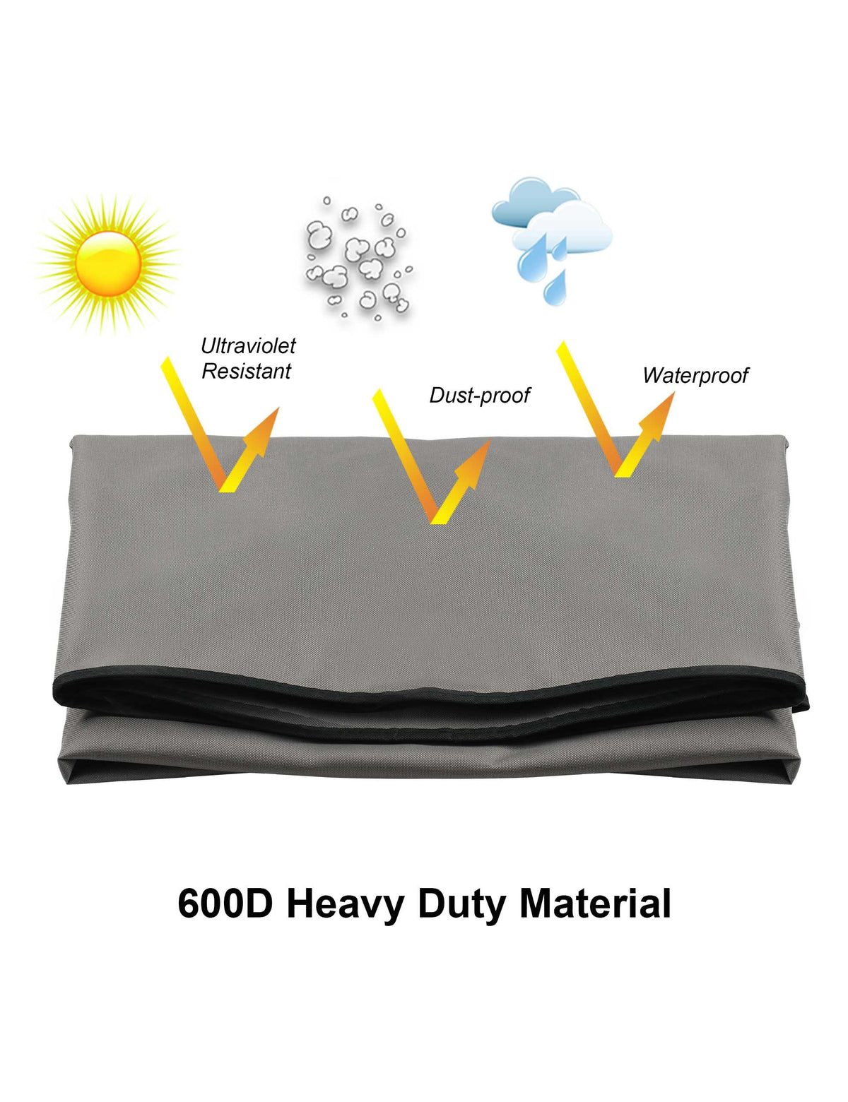 iBirdie Outdoor TV Cover 52 to 55 inch Weatherproof and Waterproof