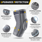 CAMBIVO Elbow Support for Men&Women 2 Pack, Upgraded Tennis Elbow Support Arm Sleeves with Gel Pad and Dual Stabilizers, Elbow Brace for Tennis, Weightlifting