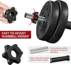 Yaheetech 30KG/25KG/20KG/15KG Adjustable Dumbbells Weight Set for Men/Women
