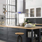 30 in. Lumin Coll 380 CFM Ducted Island Range Hood, LED, Stainless Steel