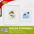 Command Picture Hanging Strips, Value Pack - 8 Large, 6 Medium, 4 Small Pairs | Damage-Free Hanging for Photos, Frames, Mirrors, Wall Décor and Signs