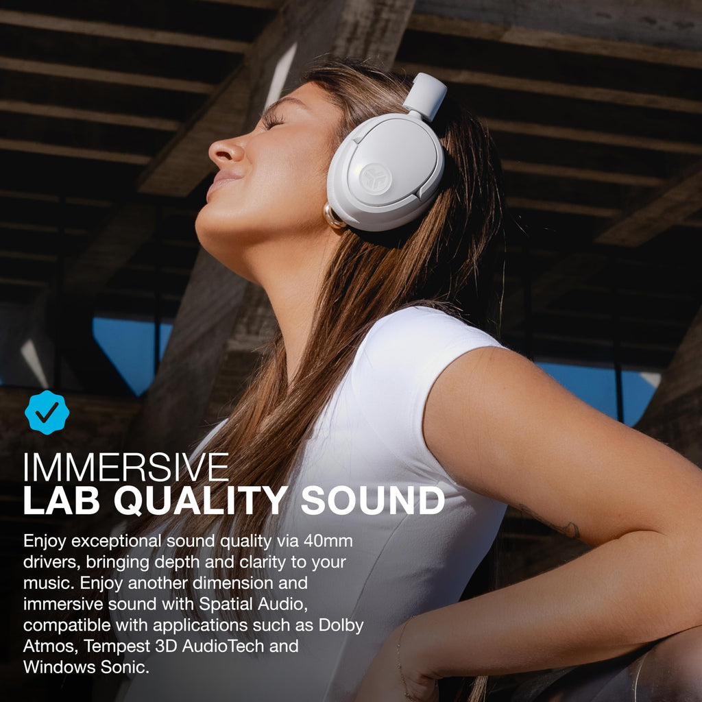 JLab JBuds Lux ANC Wireless Over-Ear Headphones, Mauve