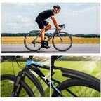 Bike Mudguard Set, Portable Adjustable Road Mountain Bike Bicycle Cycling Tires Front and Rear Mud Guard Fenders for MTB Mountain Road Bike