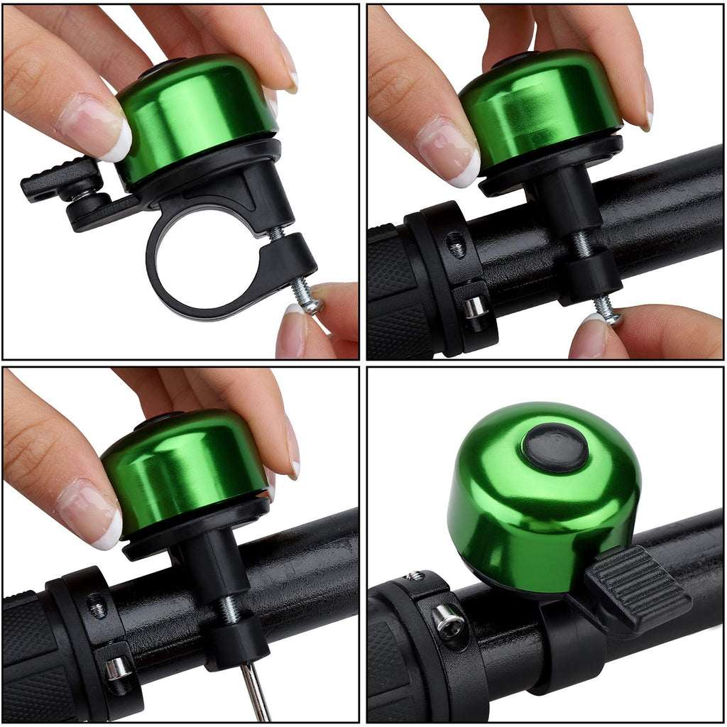 Bike Bell Bicycle Bell with Loud Crisp Clear Sound, Road and Mountain Bike Bell Adults Kids(8 colors)