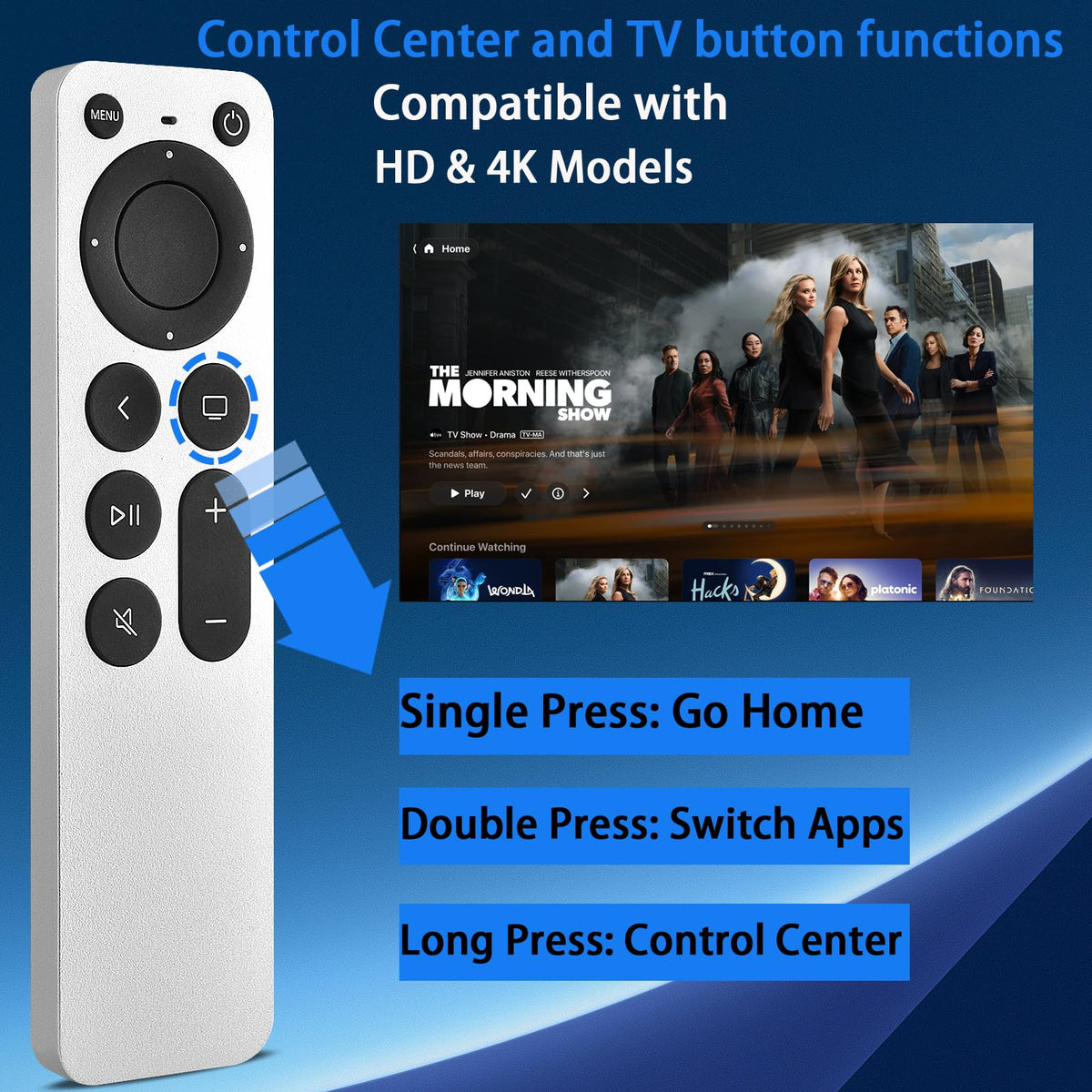 Replacement for Hisense Smart Google TV Voice Remote Control