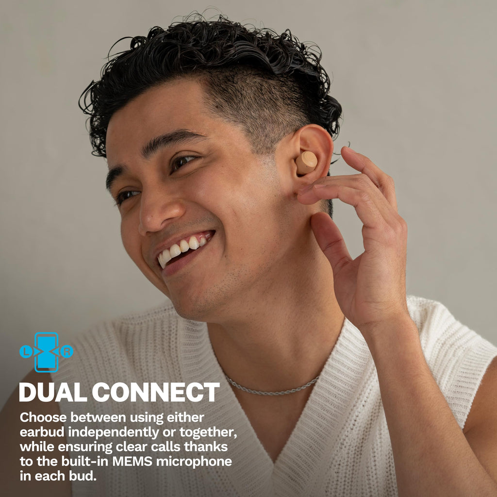 JLab Go Air Pop+ Earbuds, Dual Connect, EQ3 Sound, Black
