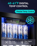 Beverage Refrigerator, 2.47 Cu.Ft Mini Fridge Beverage Cooler