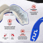 SAFEJAWZ Mouth Guard, Adult & Junior Dual Layer Gum Shield with Case