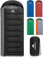 Voyager Sleeping Bag for Adults, Lightweight 3-4 Season Waterproof Camping