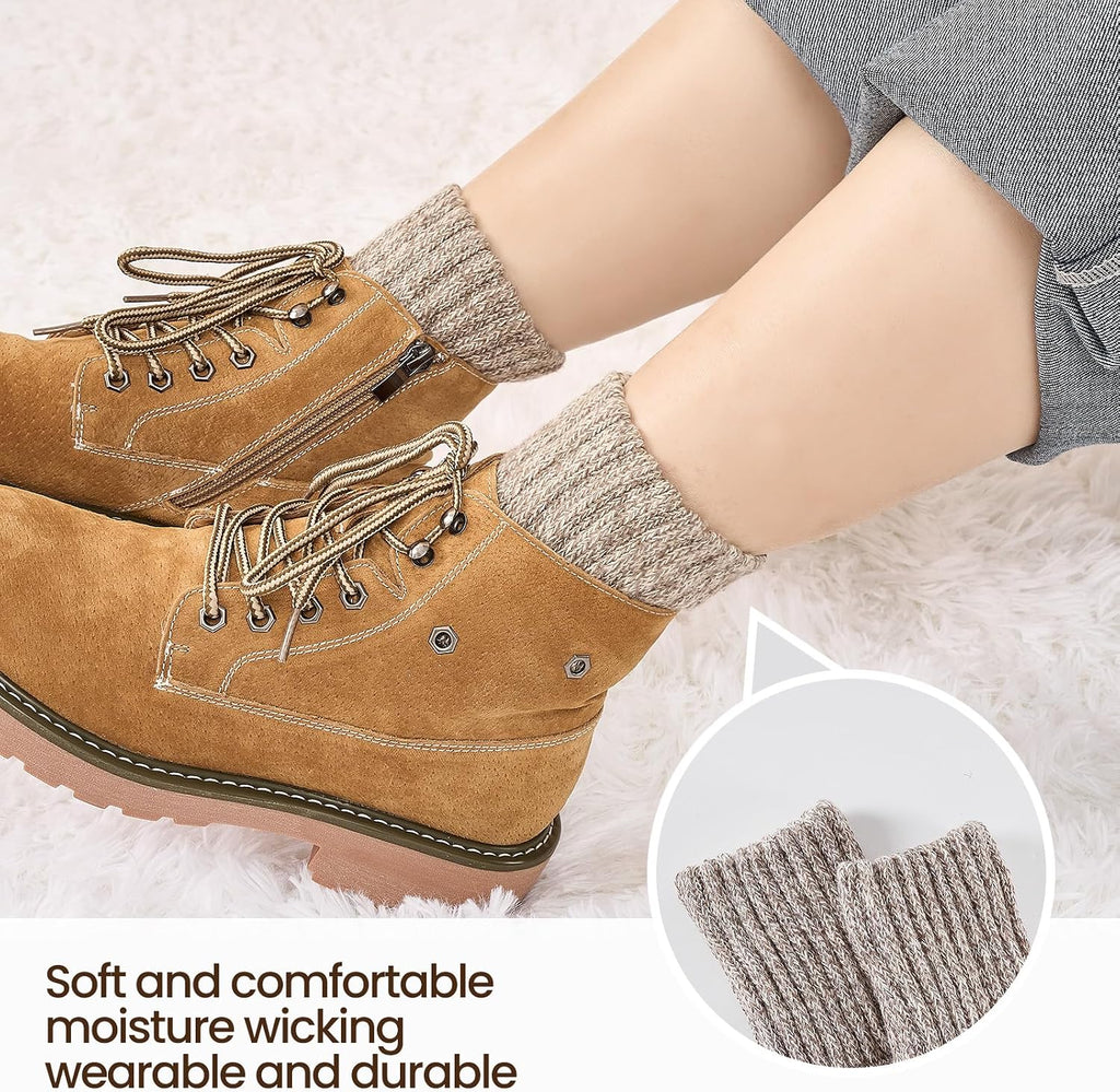Niorasen Women's Thermal Socks, 3 Pairs Full Cushioned, Cosy Gift Winter