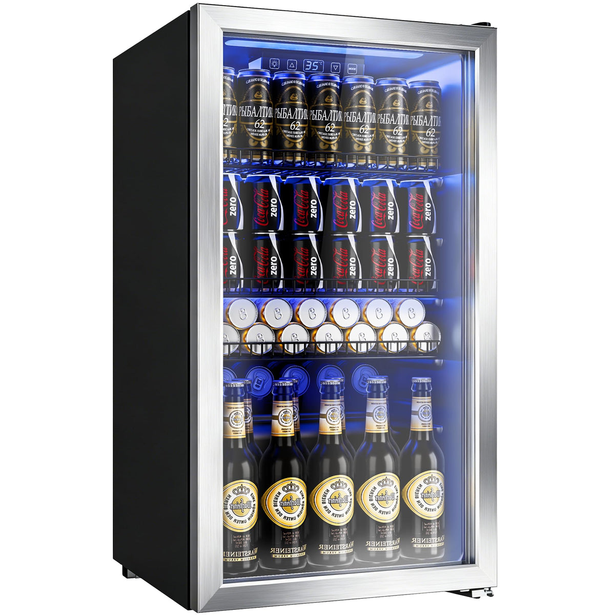 Beverage Refrigerator, 2.47 Cu.Ft Mini Fridge Beverage Cooler