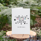 Manta Makes Leaving card goodbye good luck card, retirement new job card to go with sorry your leaving gifts for colleagues women or men