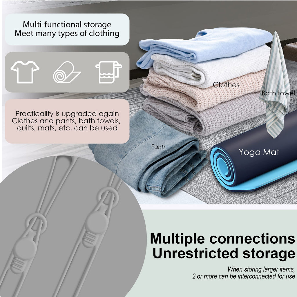 24Pcs Silicone Cable Ties, Cord Organizer Cable Management-Multi